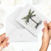 Ponga print on greeting blank card with colour-in envelope.