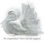 Fantail Dove LED table tea light