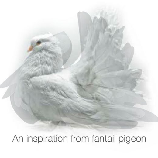 Fantail Dove LED table tea light