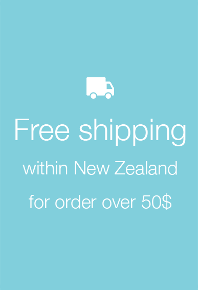 Free shipping within New Zealand for order over 50$